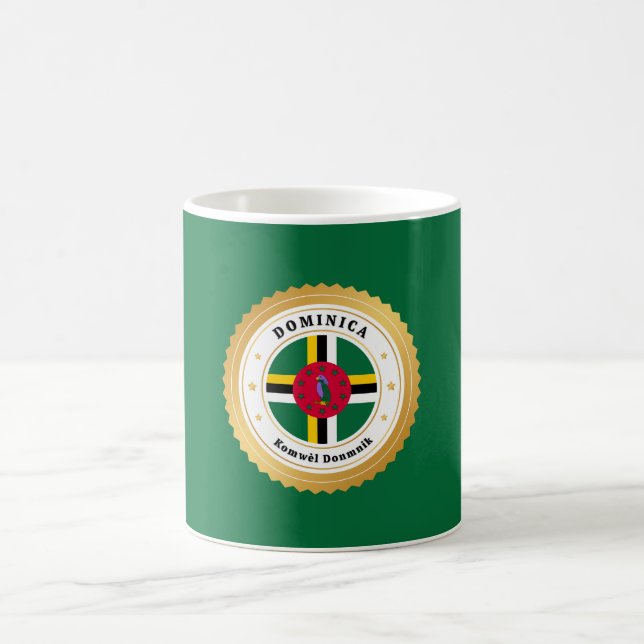 Dominica Flag Coffee Mug (Center)