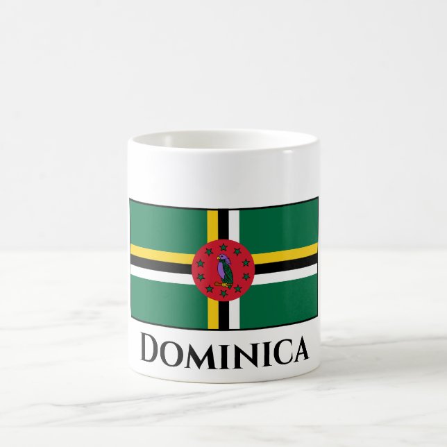 Dominica Flag Coffee Mug (Center)