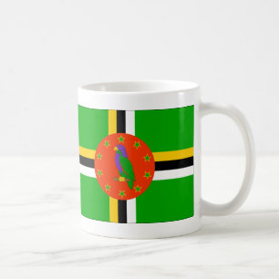 Dominica flag coffee mug