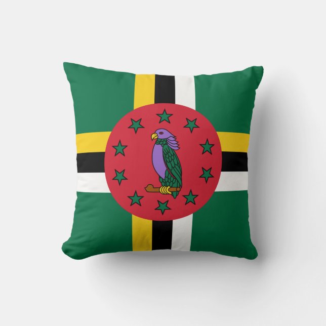 Dominica Flag Cushion (Front)