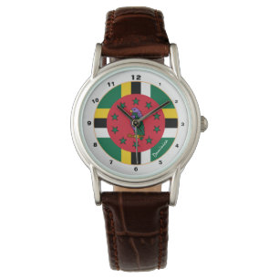 Dominica Flag & Dominica trendy fashion /design Watch