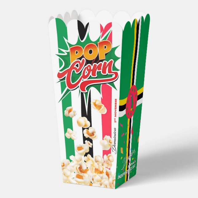 Dominica flag favour box (Back)