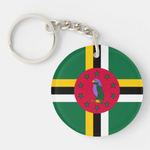 Dominica Flag Key Ring