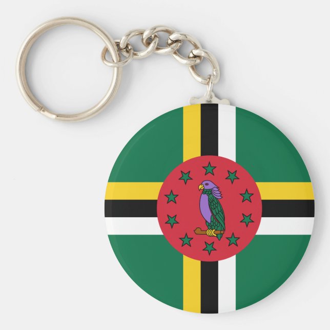Dominica Flag Key Ring (Front)