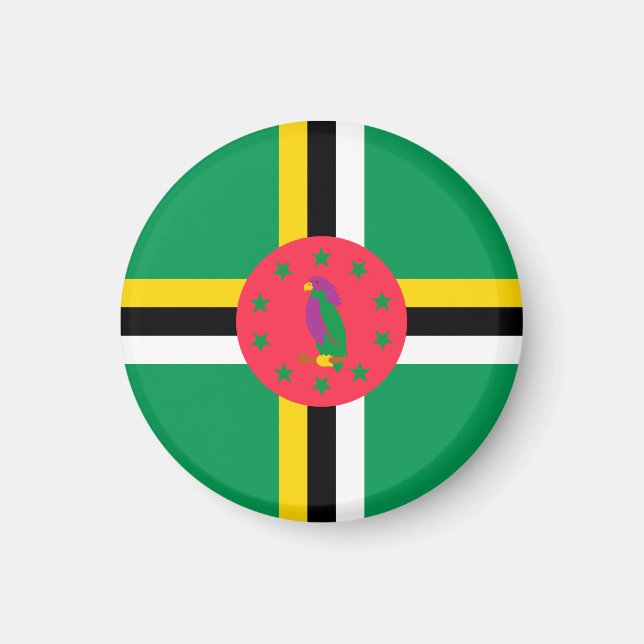 Dominica flag magnet (Front)