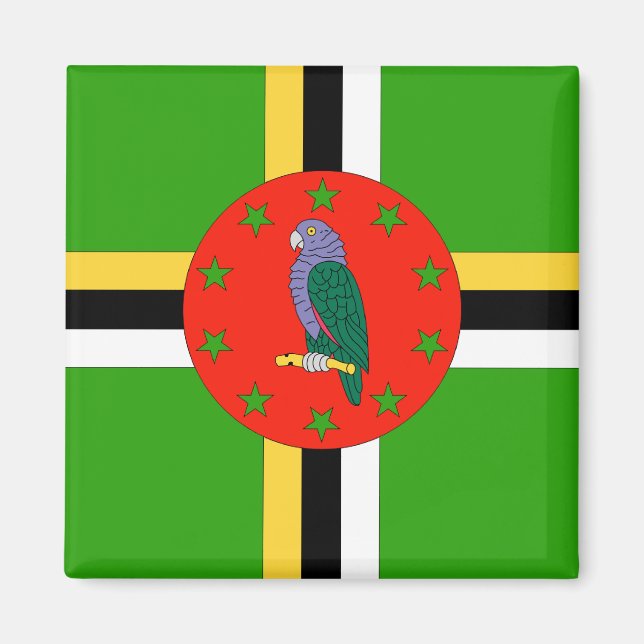 Dominica Flag Magnet (Front)