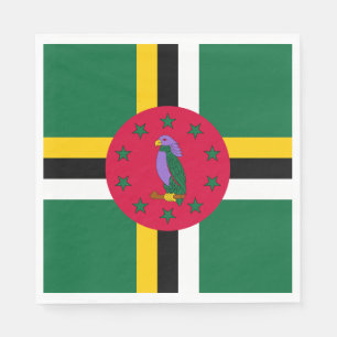 Dominica Flag Napkin