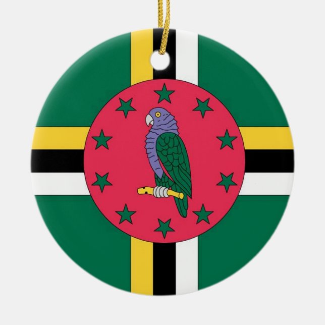 Dominica Flag Ornament (Front)