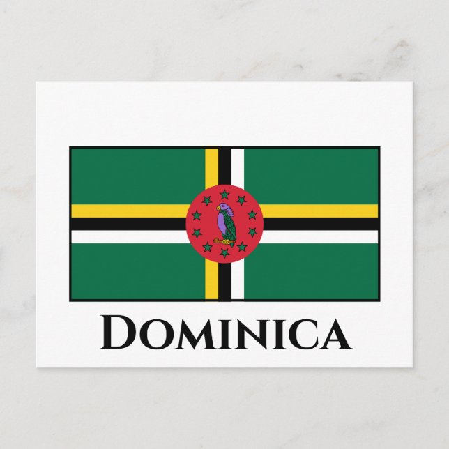 Dominica Flag Postcard (Front)