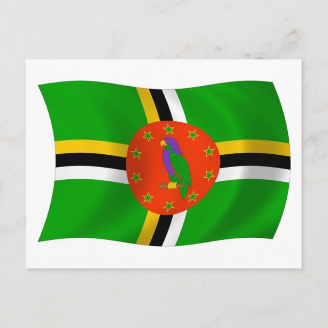 Dominica Flag Postcard (Front)