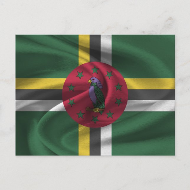 Dominica Flag Postcard (Front)