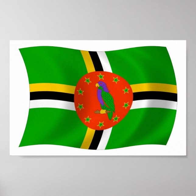 Dominica Flag Poster Print (Front)