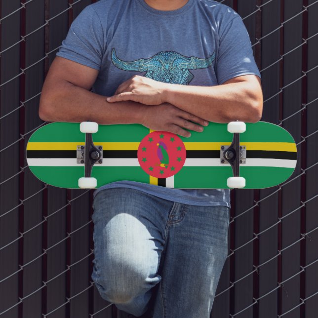 Dominica flag skateboard (Outdoor 3)
