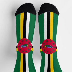 Dominica Flag Socks