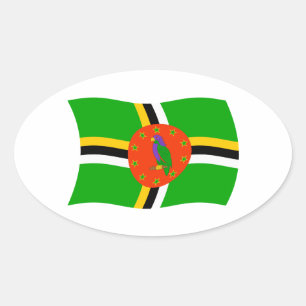 Dominica Flag Sticker