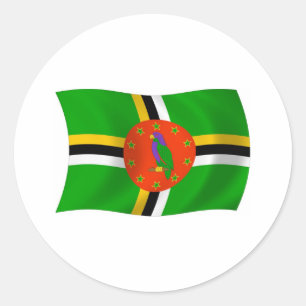 Dominica Flag Sticker