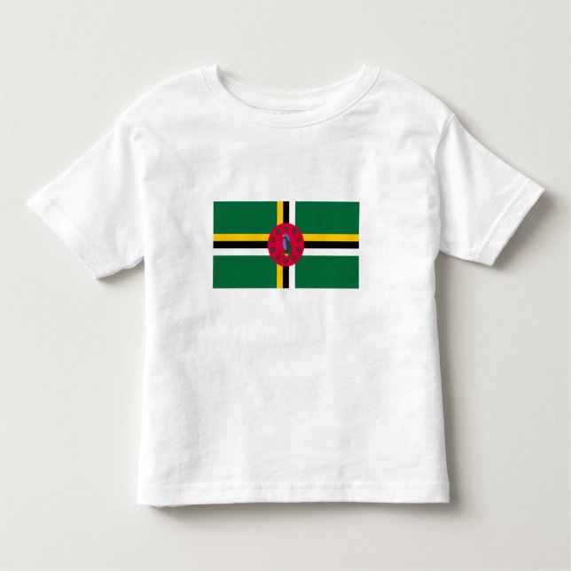Dominica Flag Toddler T-Shirt (Front)