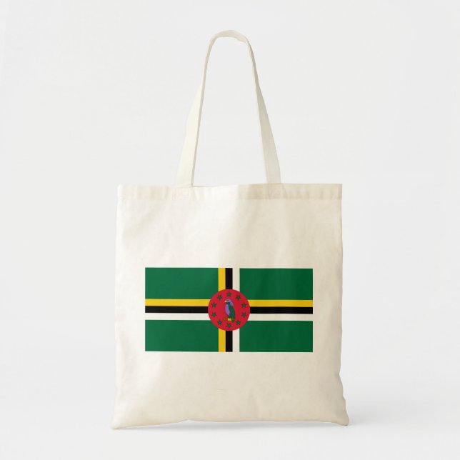 Dominica Flag Tote Bag (Front)