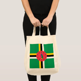Dominica flag tote bag