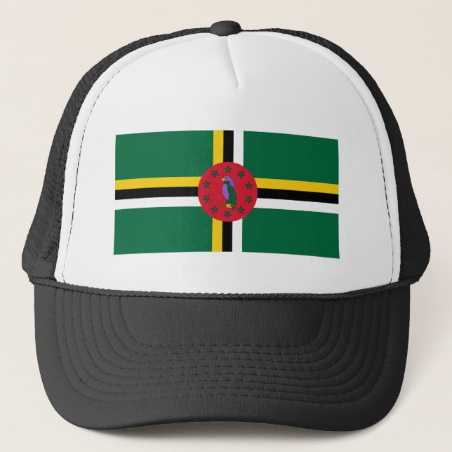 Dominica Flag Trucker Hat (Front)