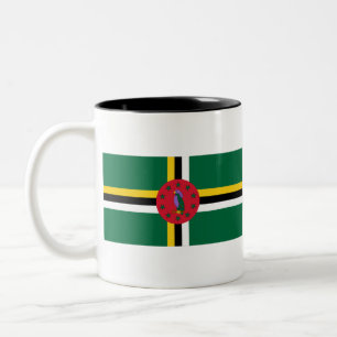 Dominica Flag Two-Tone Coffee Mug