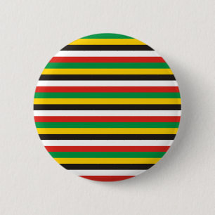 Dominica guyana flag stripes country line pattern 6 cm round badge