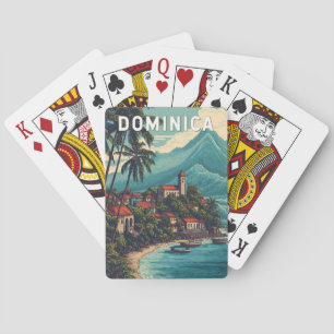Dominica Illustration Travel Art Vintage Playing Cards