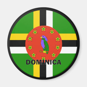 Dominica Roundel quality Flag Magnet