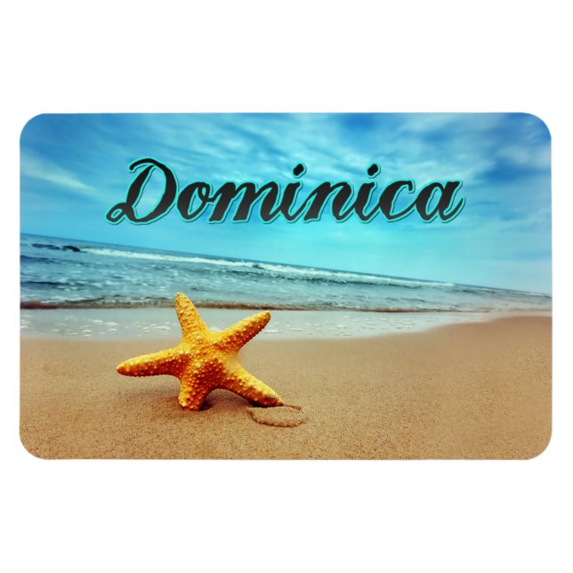 Dominica starfish magnet (Horizontal)