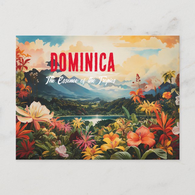 DOMINICA The Essence of the Tropics Postcard (Front)