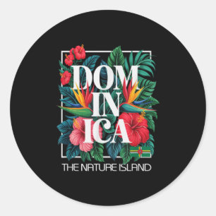 Dominica Vacation Island West Indies Caribbean Classic Round Sticker