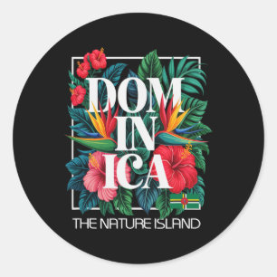 Dominica Vacation Island West Indies Caribbean Classic Round Sticker