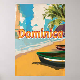 Dominica Vintage vacation Poster