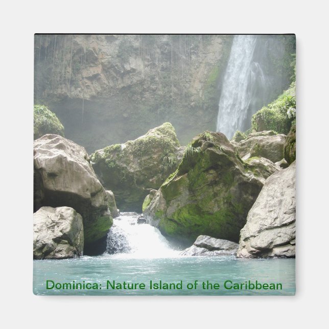 Dominica waterfall magnet (Front)