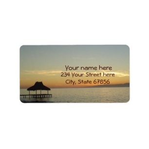 Dominican Beach Sunset 1 Address Labels