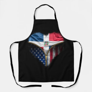 Dominican Blood Inside Me Shirt Dominican Republic Apron