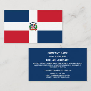 Dominican Flag, Flag of Dominican Republic Business Card