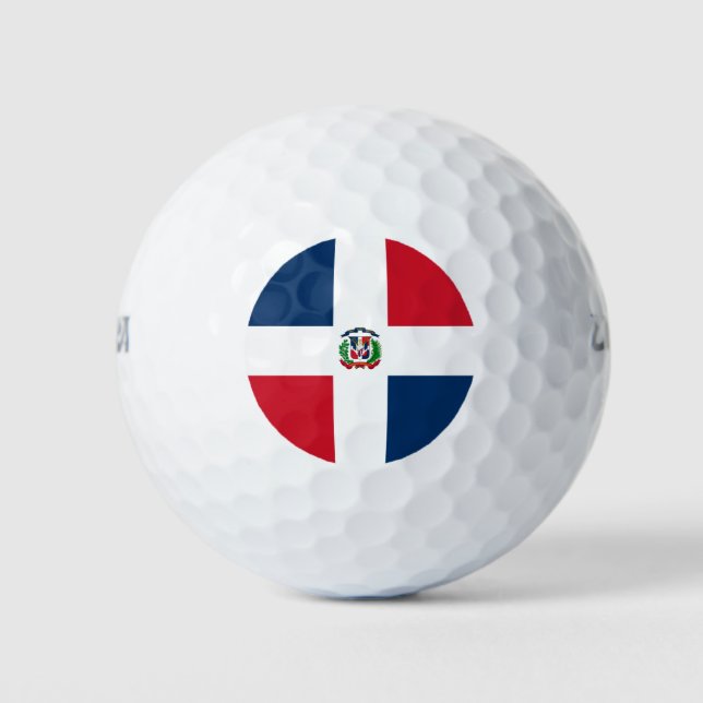 Dominican flag golf balls (Front)