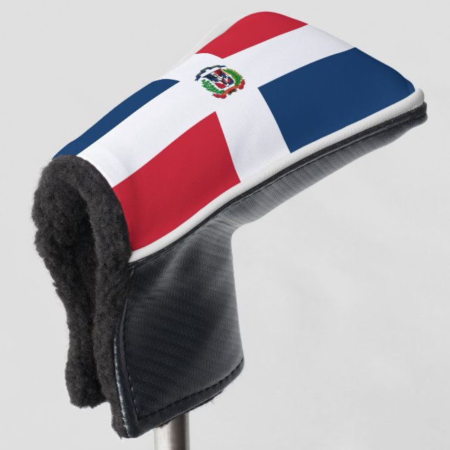 Dominican Flag Golf Head Cover (3/4 Front)