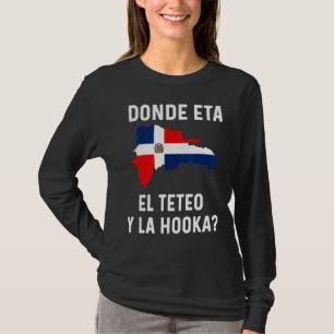 Dominican Flag Rd Dominican Republic Map Slang Tet T-Shirt