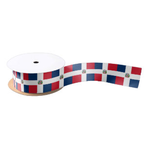Dominican Flag ribbon, Dominican Republic /sports Satin Ribbon