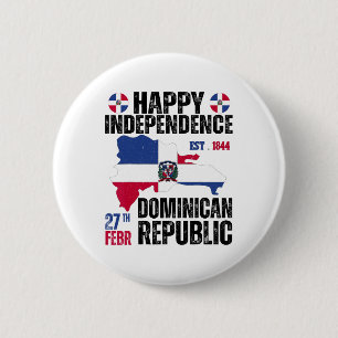 Dominican Independence Day Dominican Republic Cele 6 Cm Round Badge