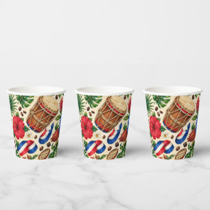 Dominican-Inspired Fiesta Cultural Party Paper Cups