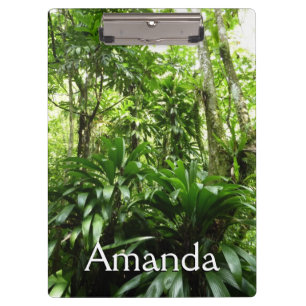 Dominican Rain Forest I Tropical Green Nature Clipboard