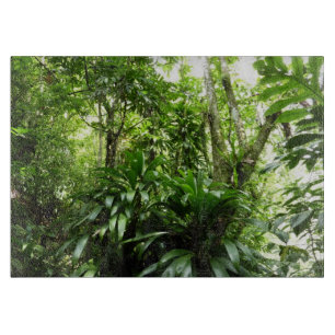 Dominican Rain Forest I Tropical Green Nature Cutting Board