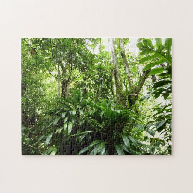 Dominican Rain Forest I Tropical Green Nature Jigsaw Puzzle (Horizontal)