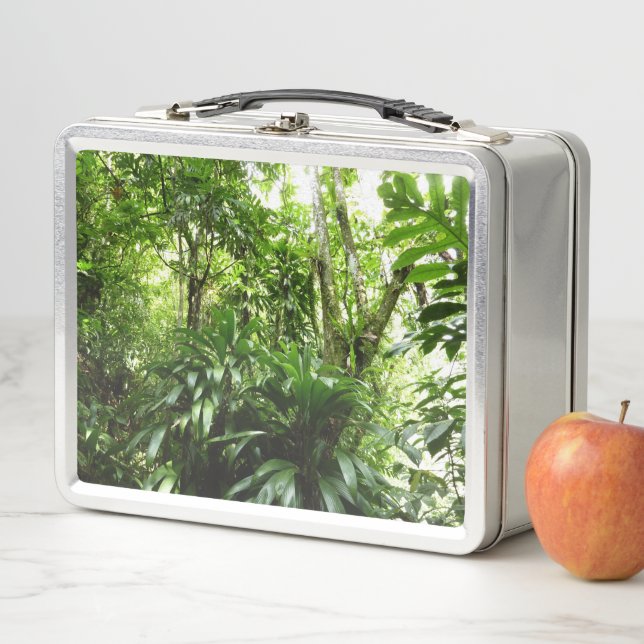 Dominican Rain Forest I Tropical Green Nature Metal Lunch Box (In Situ)