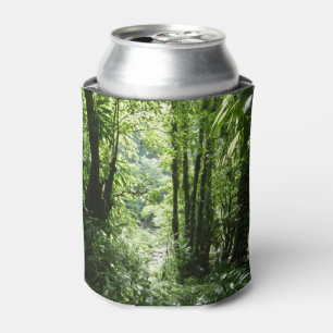 Dominican Rain Forest II Tropical Green Can Cooler