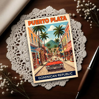 Dominican Republic: 1960s Travel Postcard