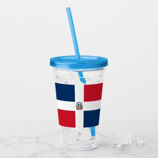 Dominican Republic Acrylic Tumbler (Front Ice)